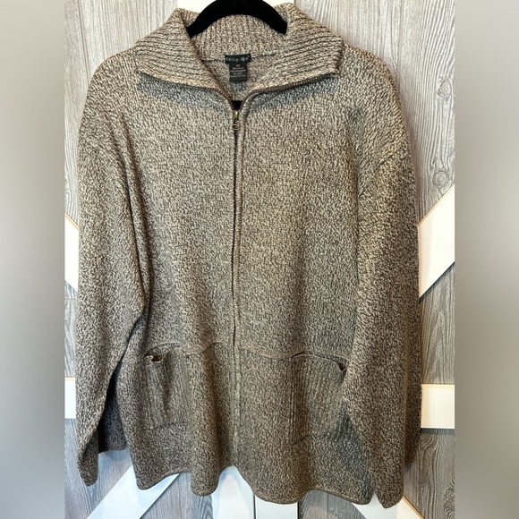 Cally Go Sweaters - 042. Cally Go Full Zipper Cardigan Sweater 2X